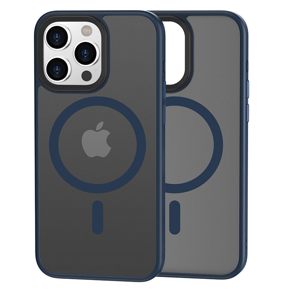 Magnetisk etui til iPhone 15 Pro Max PC TPU etui kompatibelt med MagSafe Skin-touch mat telefoncover Magnetisk etui til iPhone 15 Pro Max PC TPU etui kompatibelt med MagSafe Skin-touch mat telefoncover